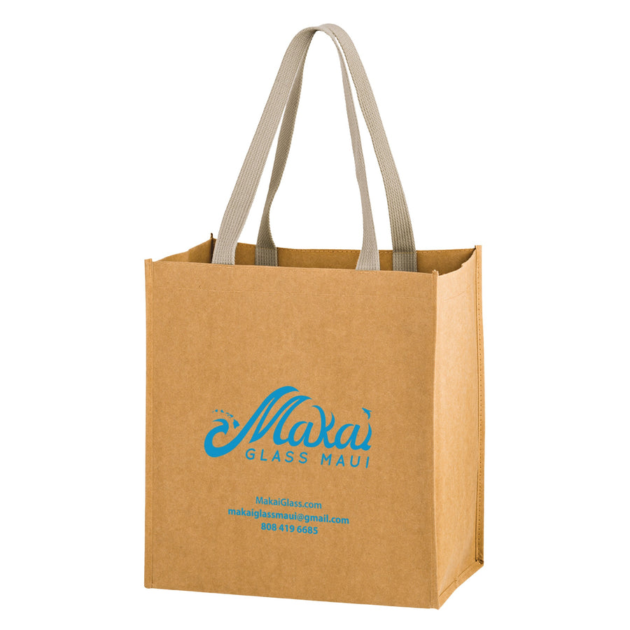 TSUNAMI - Washable Kraft Paper Grocery Tote Bag (Q305532)