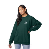 F260 Hanes 9.7 oz. Ultimate Cotton® 90/10 Fleece Crew  Imprinted with Logo (Q306465)