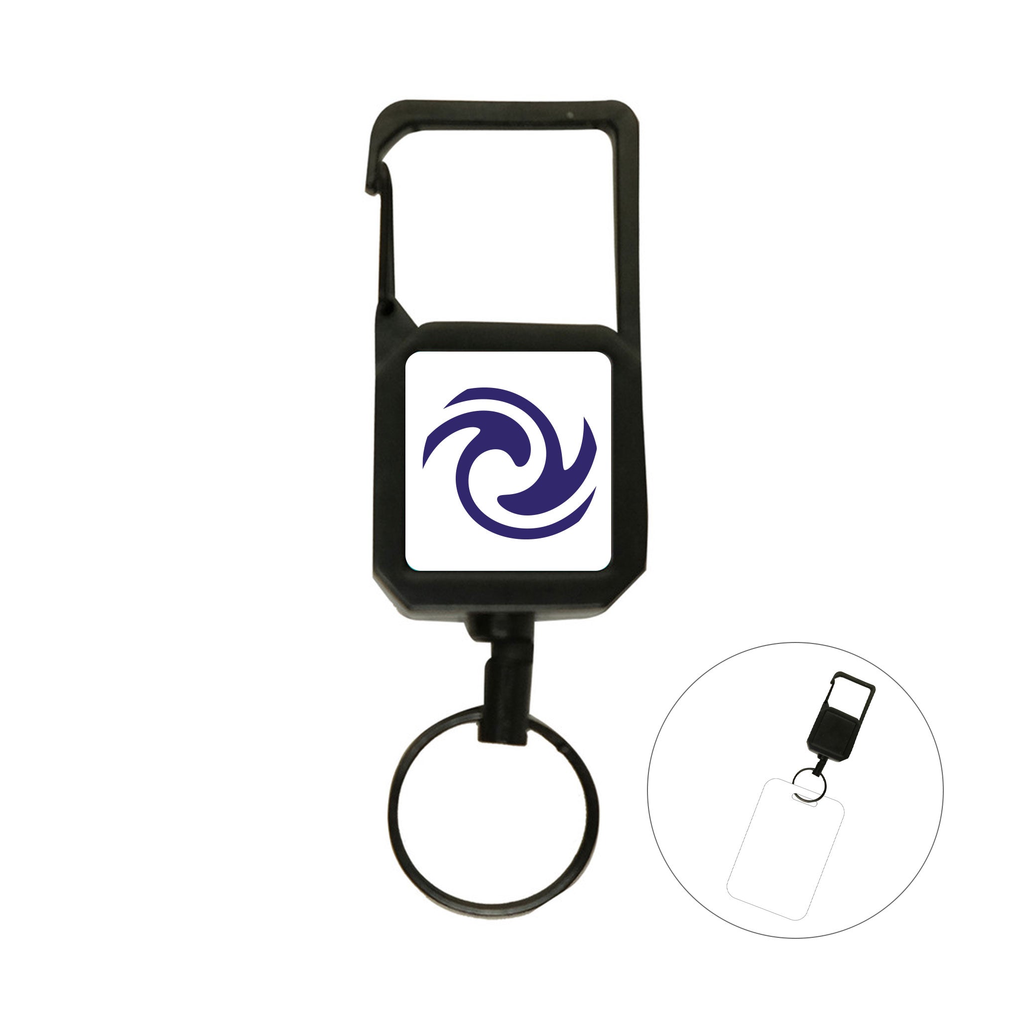 Roundup Retractable Keychain  Imprinted with Logo (Q310022)