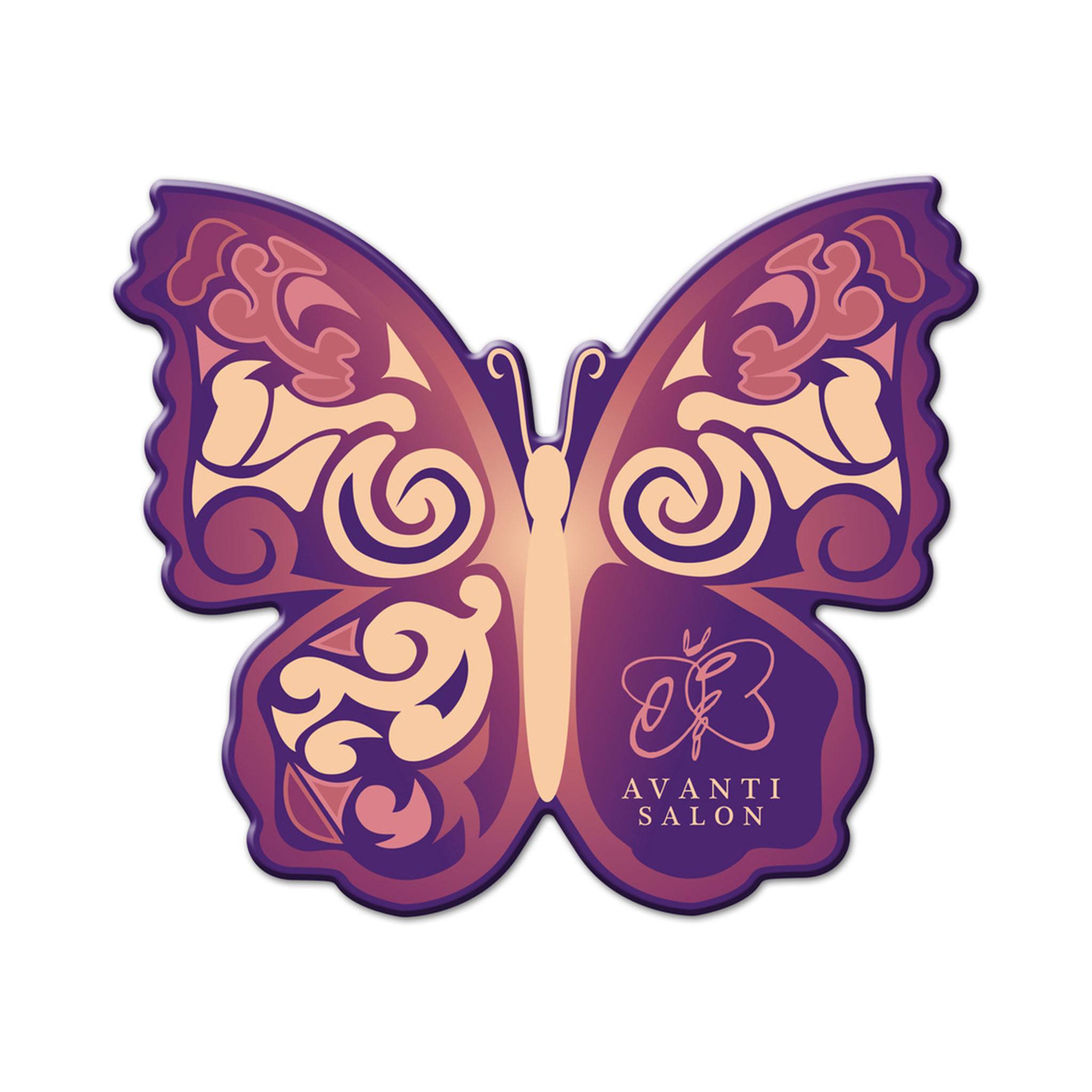 Full Color Butterfly Coaster  Imprinted with Logo (Q310322)