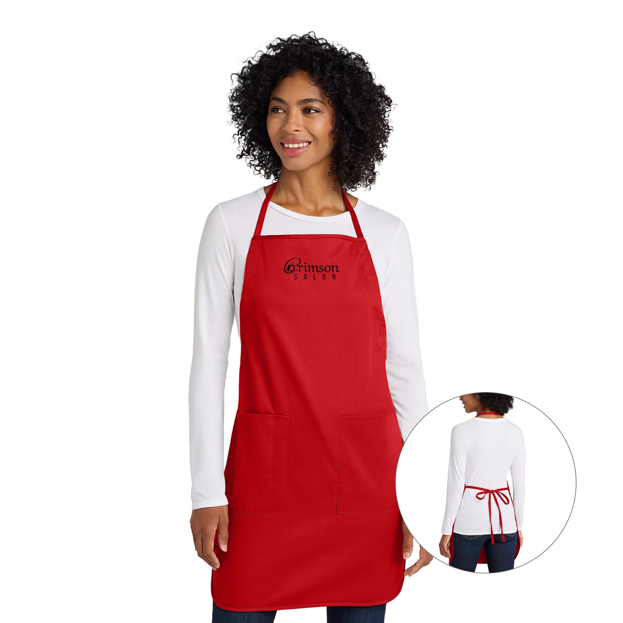 Port Authority® Full Length Apron  Imprinted with Logo (Q31240)