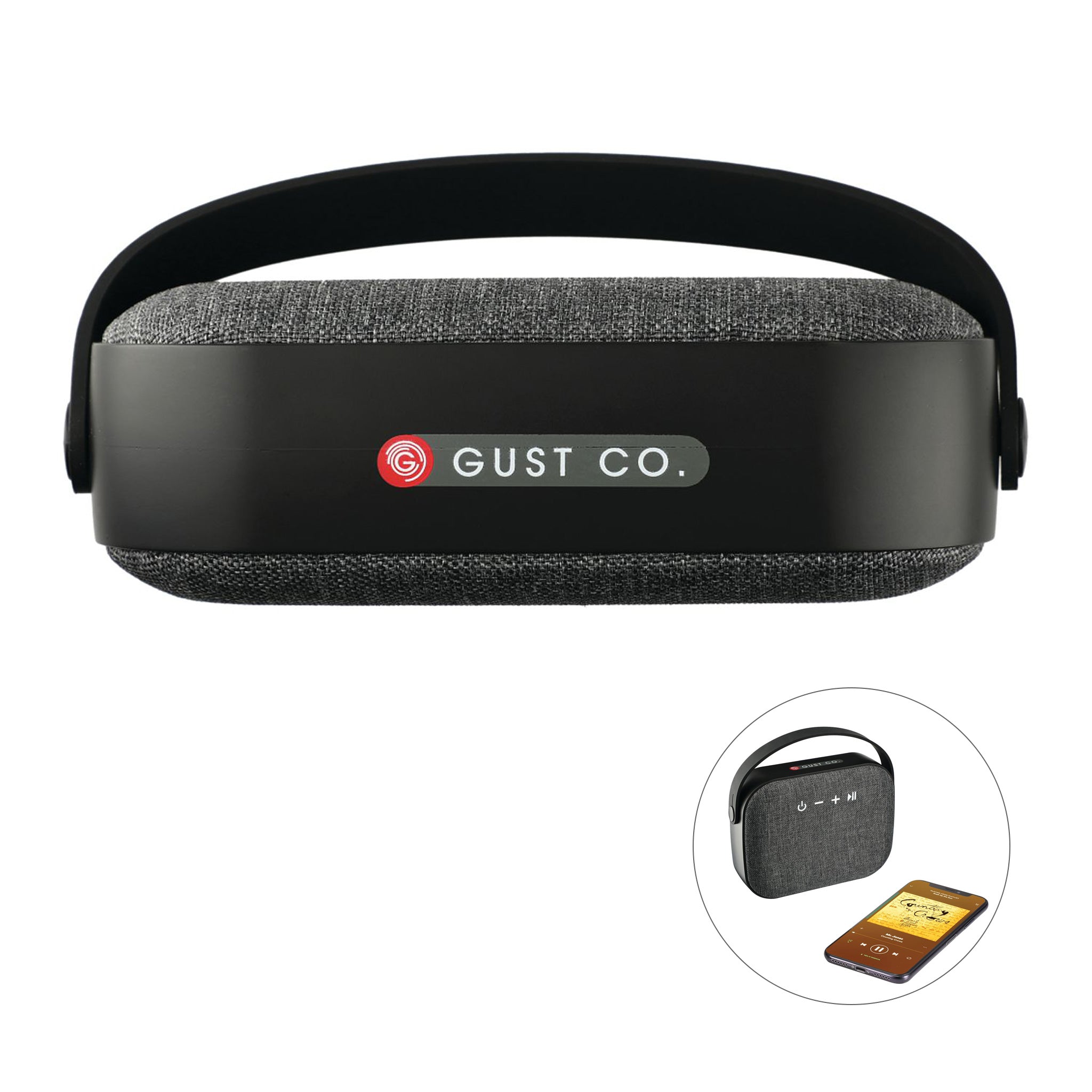 Woven Fabric Bluetooth Speaker  Imprinted with Logo (Q312422)