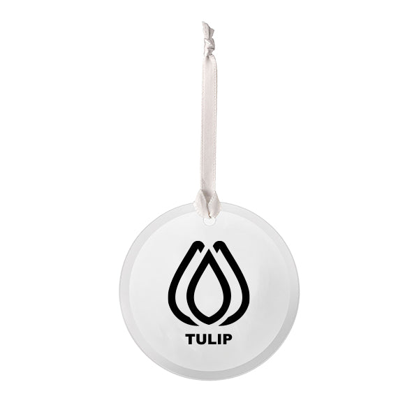 Beveled Glass Ornaments  Imprinted with Logo (Q314922)