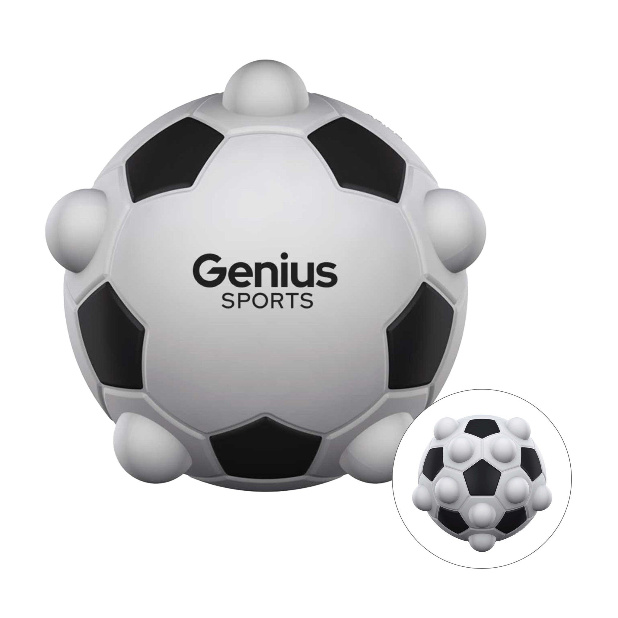 Soccer Push Pop Ball  Imprinted with Logo (Q315532)