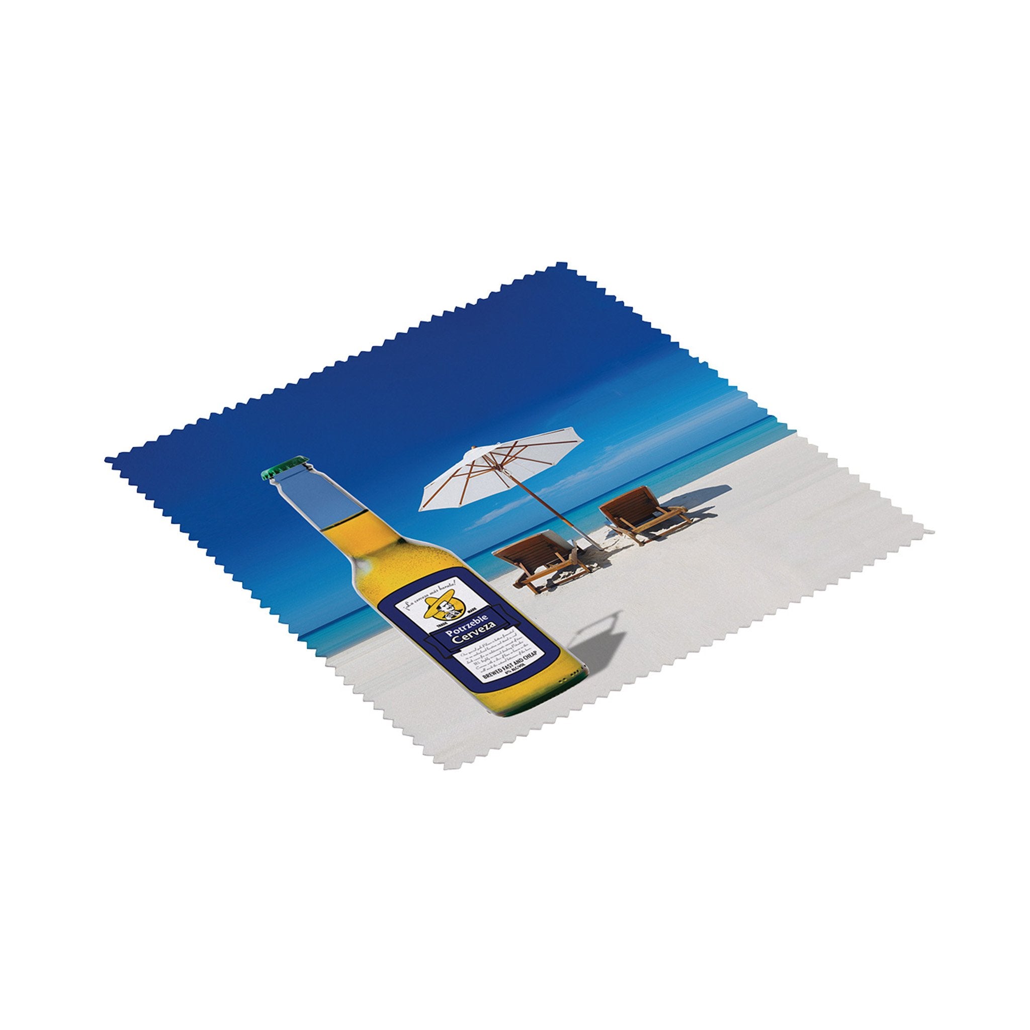 Premium Full-Color 6 x 6 Inch Microfiber Cloth  Imprinted with Logo (Q316422)