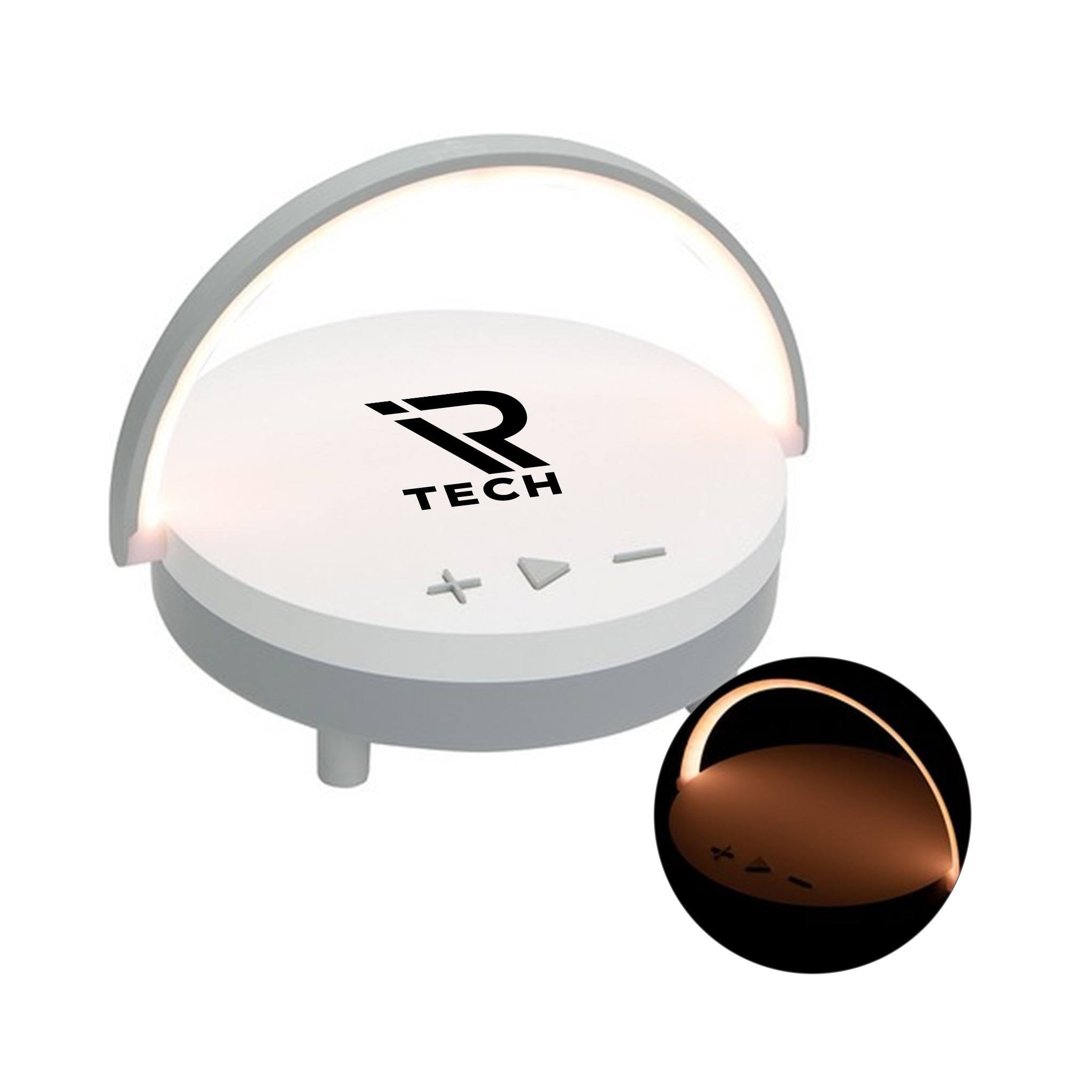 Archway Wireless Speaker With 5W Wireless Charger Touch Light  Imprinted with Logo (Q316722)