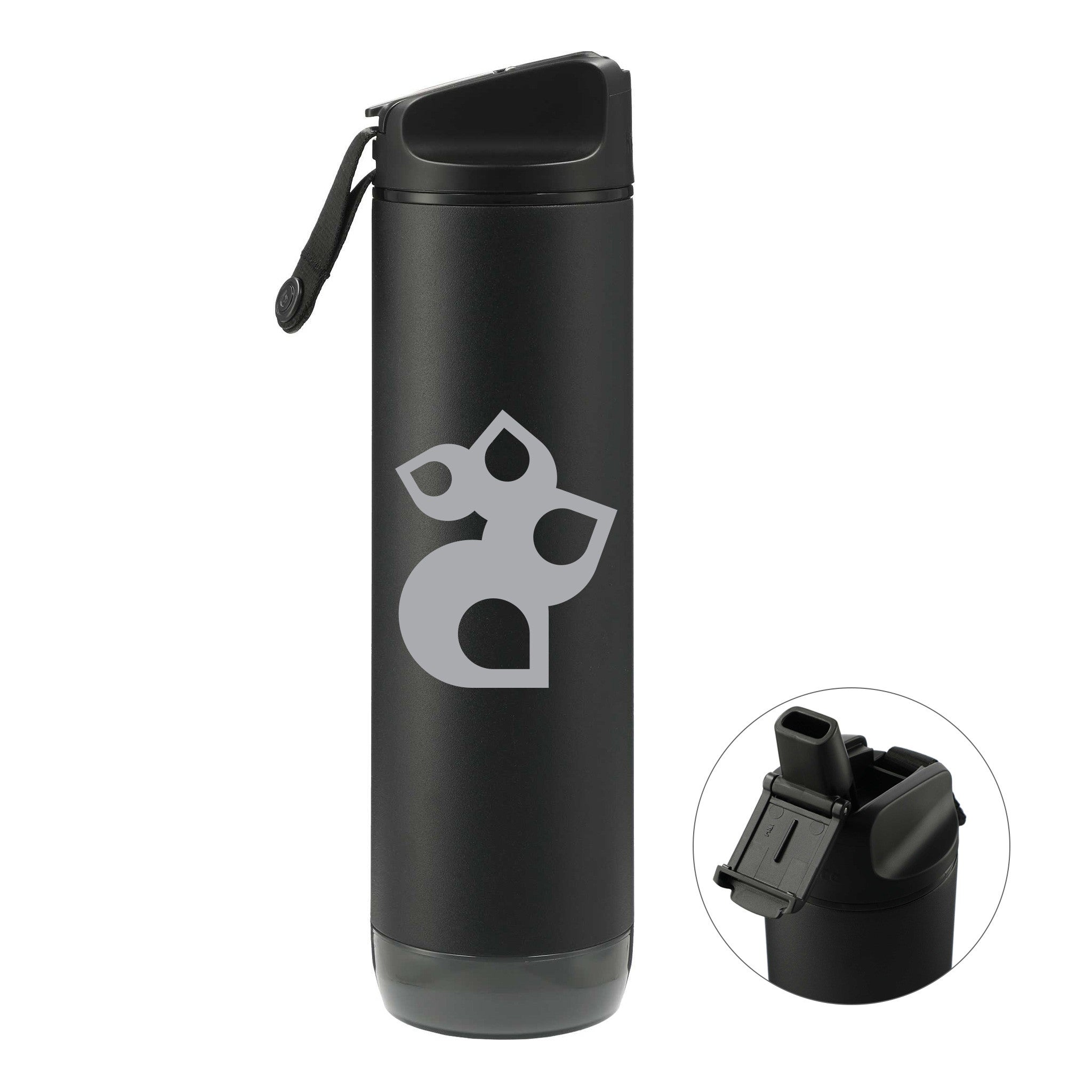 HidrateSpark Steel 21 Oz. Straw Lid Water Bottles  Imprinted with Logo (Q319211)