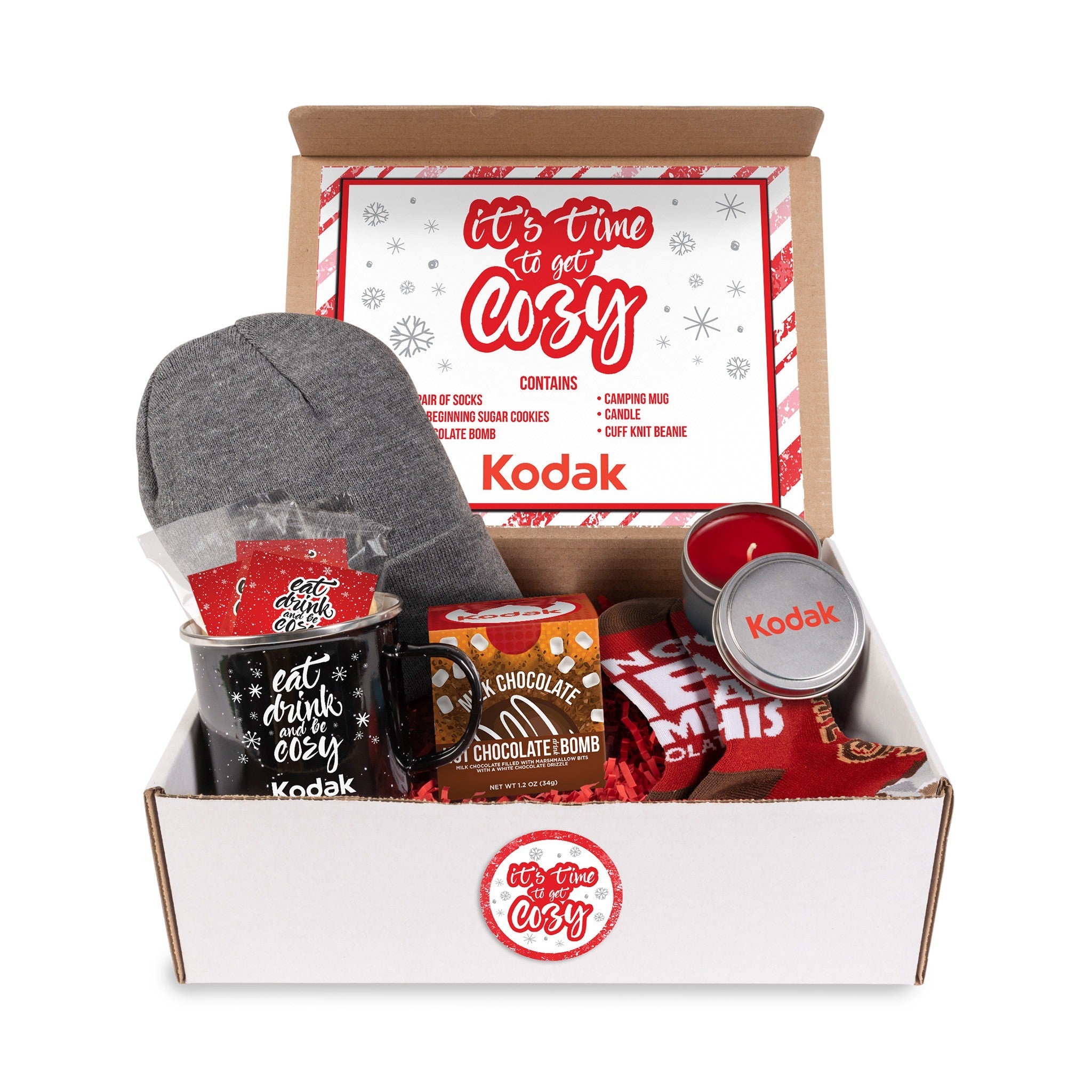 Eat  Drink and Be Cozy Gift Set  Imprinted with Logo (Q321432)