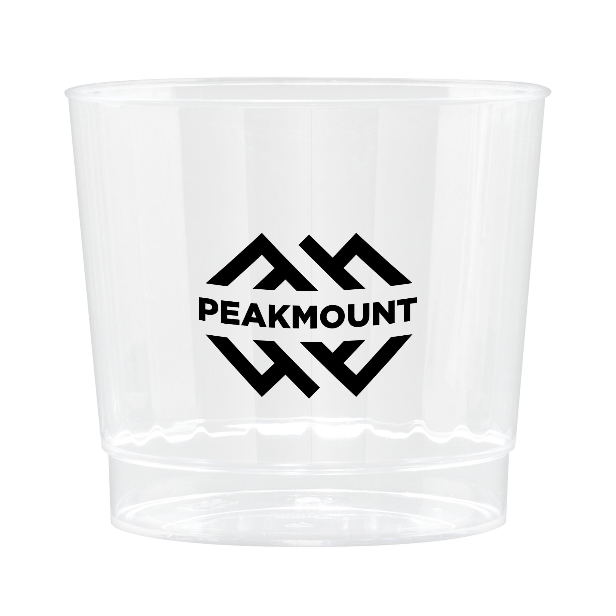 9 Oz. Clear Fluted Digital Plastic Cup (Q322211)