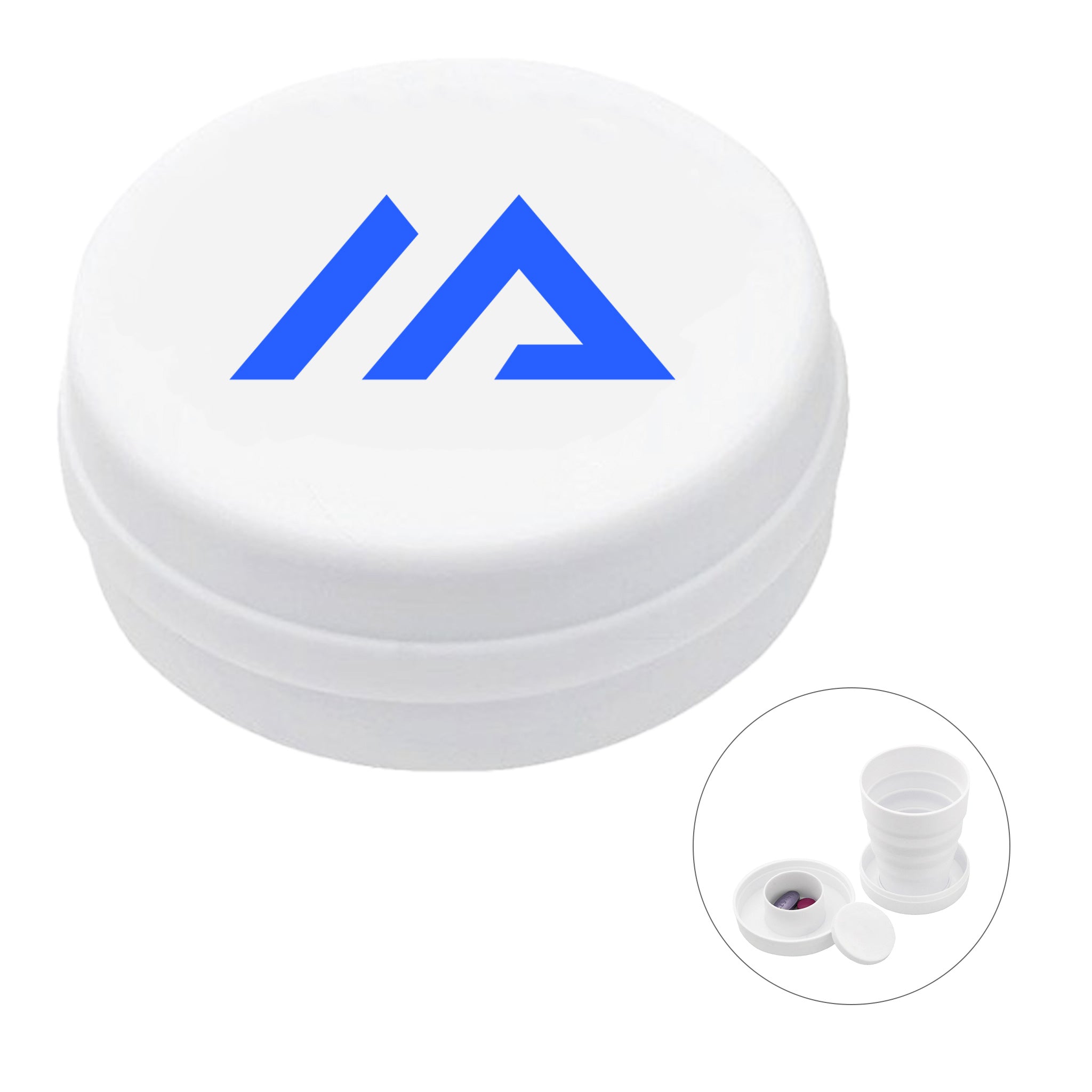 3.5 Oz. Collapsible Cup With Pillbox (Q322632)
