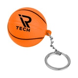 Basketball Stress Reliever Keychain  Imprinted with Logo (Q323432)