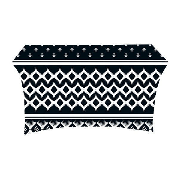 4 Ft. Stretch Full Color Table Throw  Imprinted with Logo (Q323922)