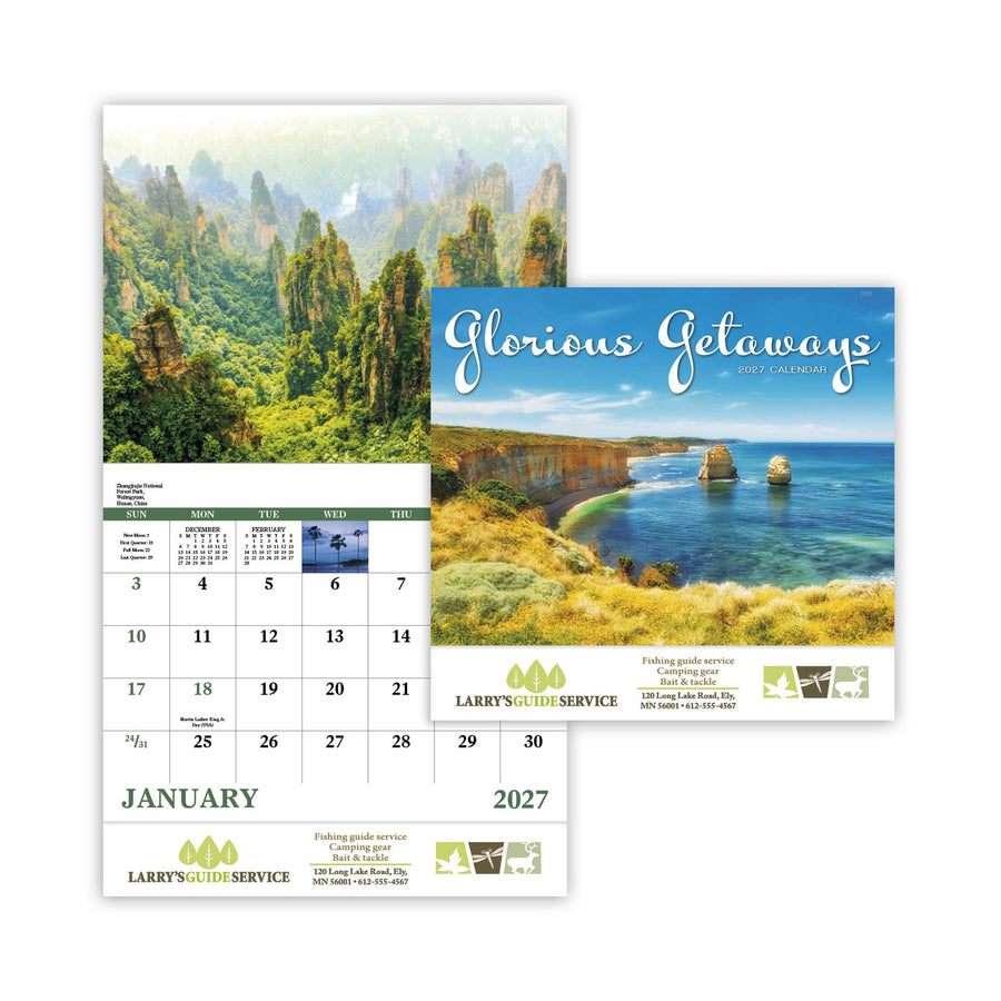 Glorious Getaways - Stapled Calendar (Q324722)