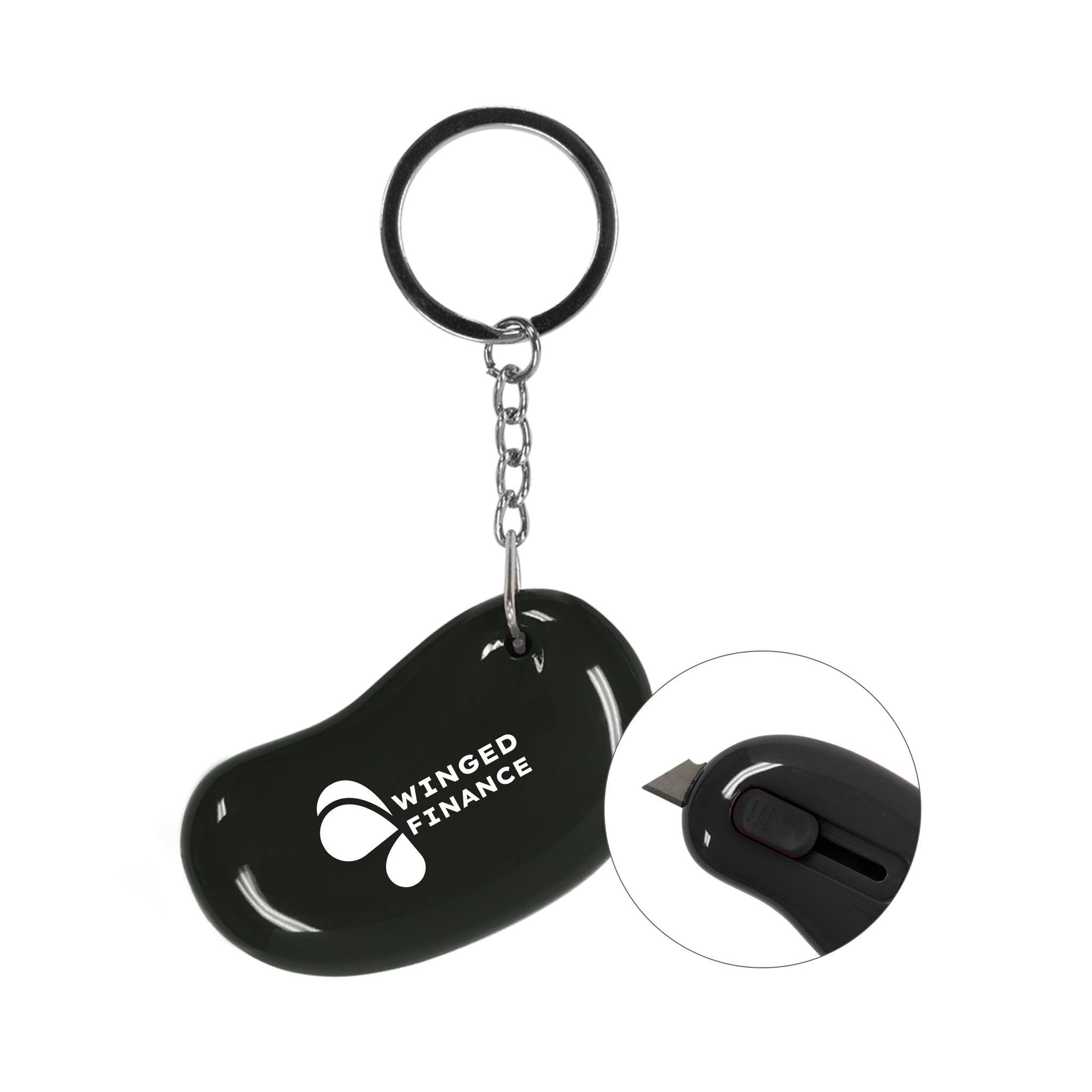 Box Cutter Key Ring  Imprinted with Logo (Q325822)