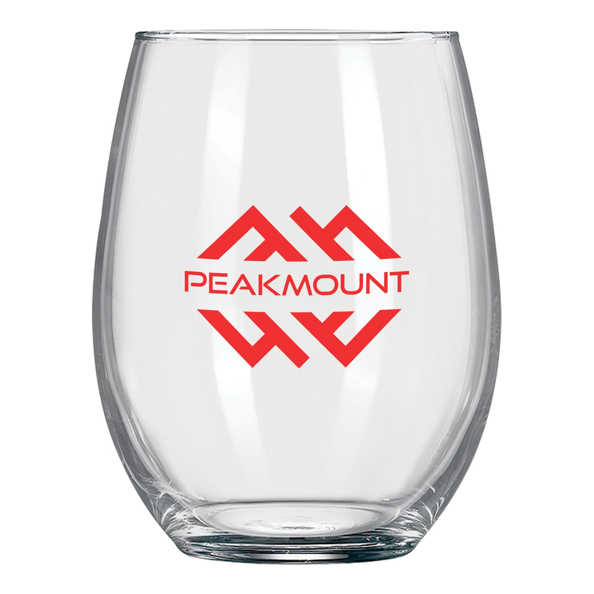9 Oz. Wine O'Clock ARC Stemless Wine Glass  Imprinted with Logo (Q326532)