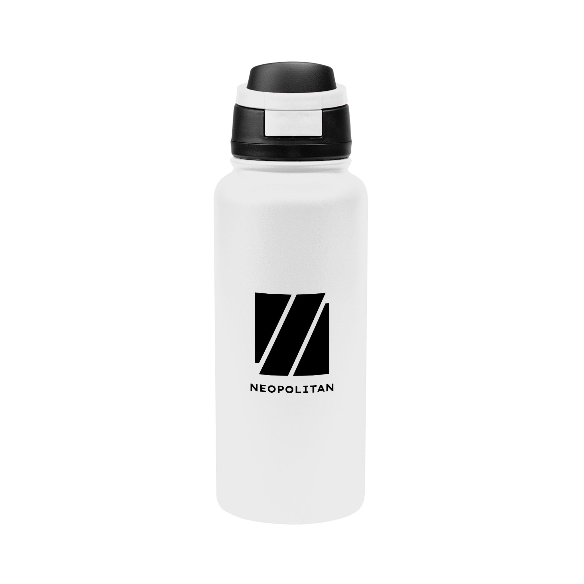 32 Oz. Pop Sip Recycled Stainless Steel Bottle  Imprinted with Logo (Q327122)