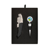 Premium Waiter's Corkscrew And Wine Stopper Gift Set  Imprinted with Logo (Q327332)