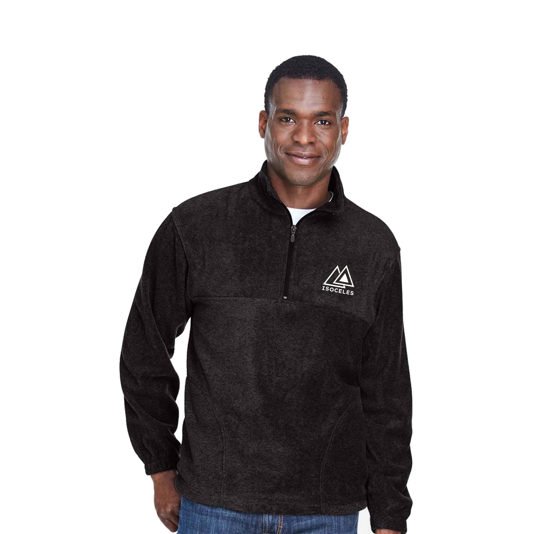 Harriton Adult 8 oz. Quarter-Zip Fleece Pullover  Imprinted with Logo (Q779511)