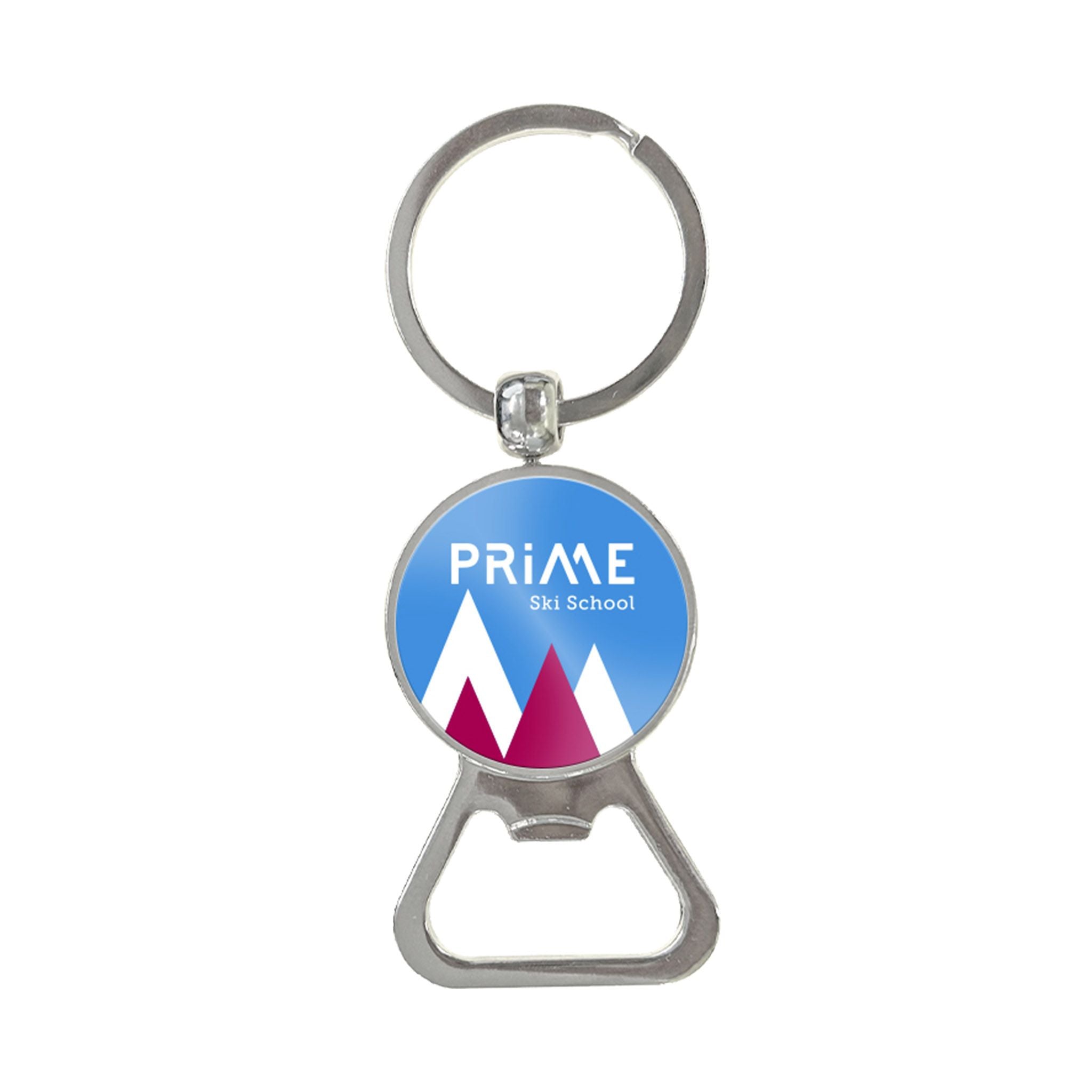 Stainless Steel Bottle Opener Keychain  Imprinted with Logo (Q328432)