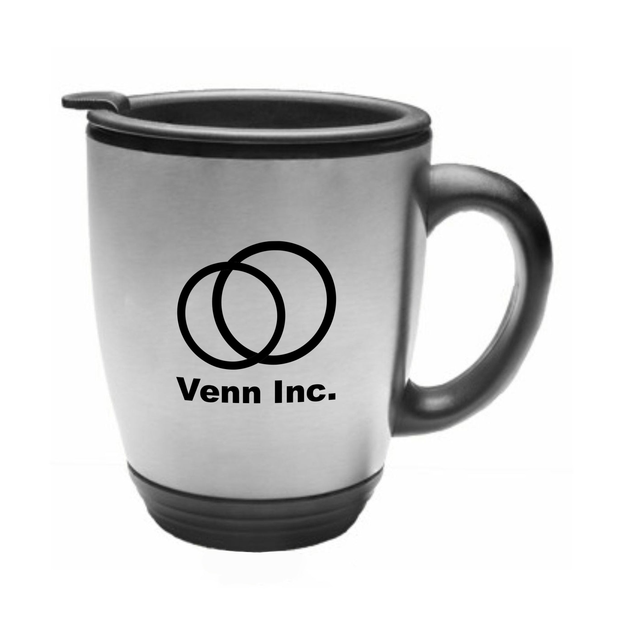 16 Oz. Stainless Steel Bistro Travel Mug  Imprinted with Logo (Q329222)