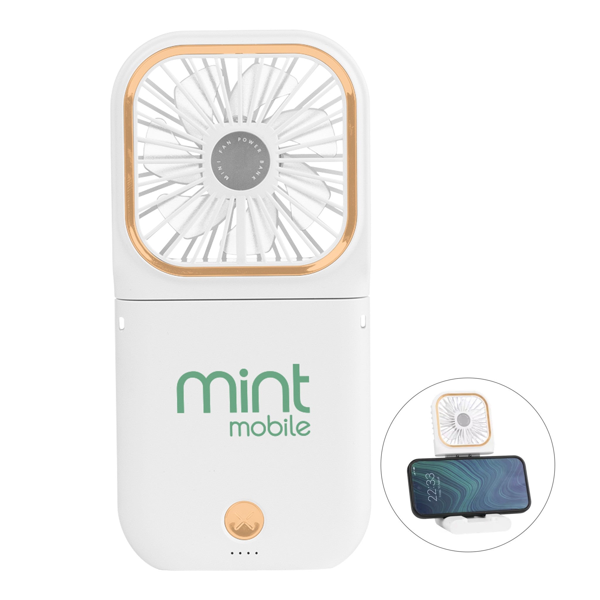 Cool Factor Power Fan Stand  Imprinted with Logo (Q329532)