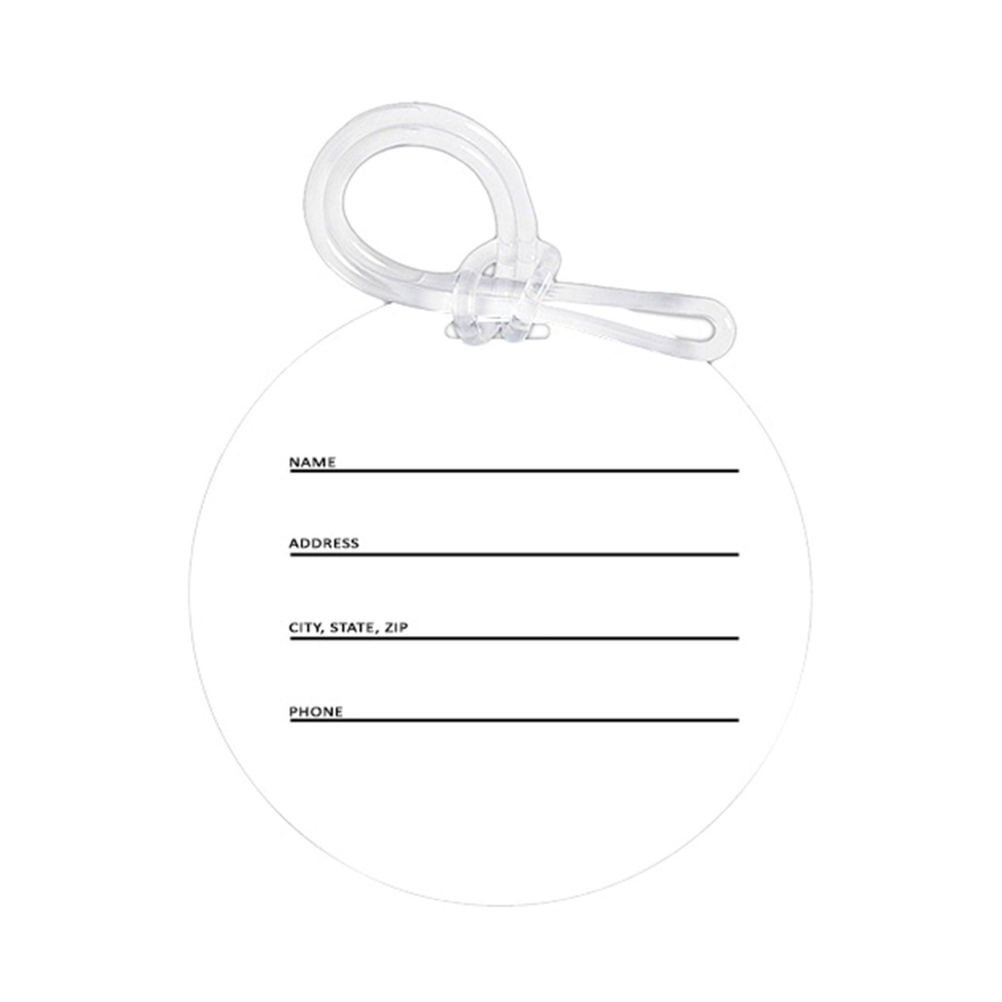 Kaleidoscope Bag Tag: 3.5 In. Round (Q330022)