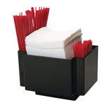 Napkin Caddy/Holder With 2 Side Straw Pockets (Q330222)