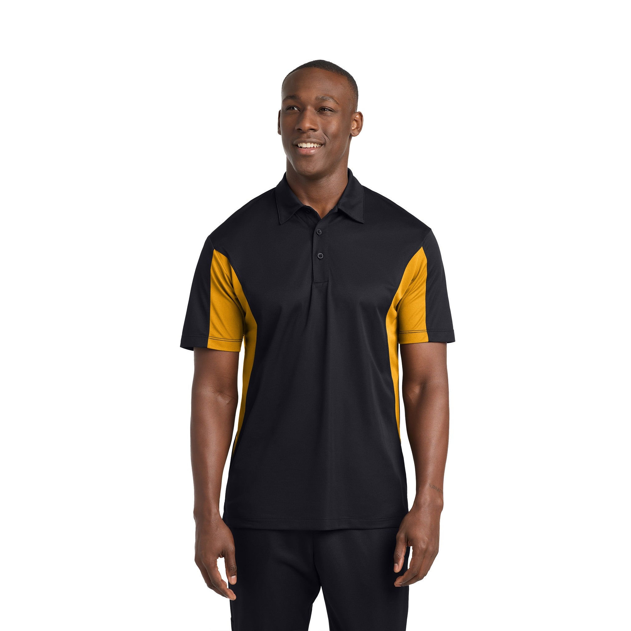 Sport-Tek® Tall Side Blocked Micropique Sport-Wick® Polo  Imprinted with Logo (Q331332)