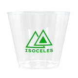 9 Oz. Clear Fluted Plastic Rocks Cup (Q332211)