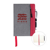 Good Value Front Zip Pocket Journal  Imprinted with Logo (Q334022)