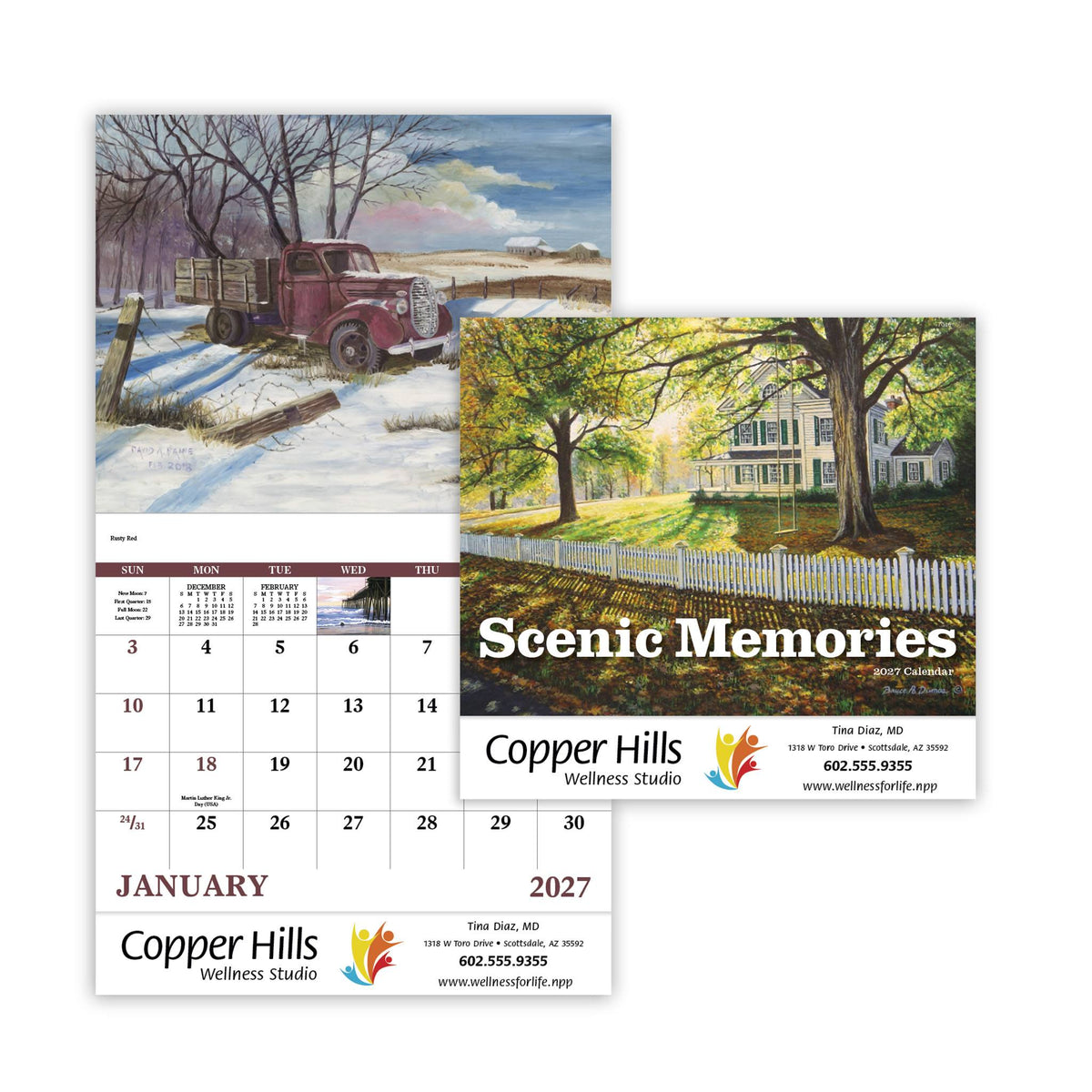 Scenic Memories - Stapled Calendar (Q334722)