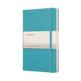 Moleskine® Hard Cover Ruled Large Notebook - Reef Blue (Q336332)