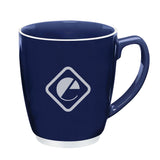 Large Bistro Mug with Color Accent (20 oz.)  Imprinted with Logo (Q337311)