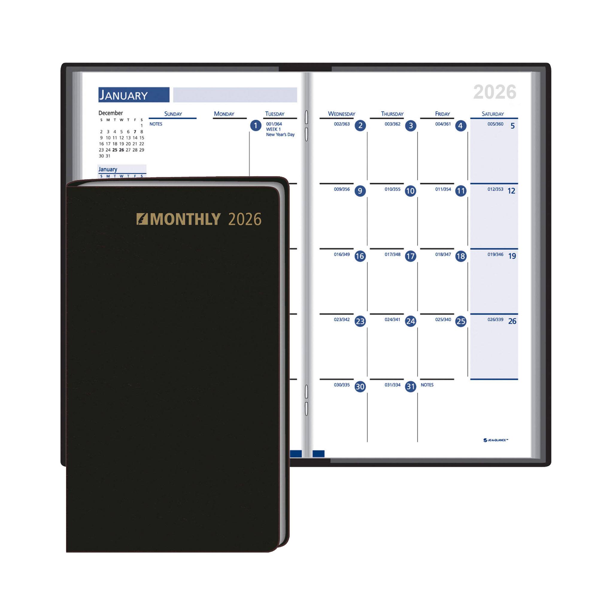 Monthly Format Planner In Vinyl Jacket  Imprinted with Logo (Q340211)