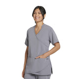 Women's 3-Pocket Petal Wrap Top  Imprinted with Logo (Q340332)