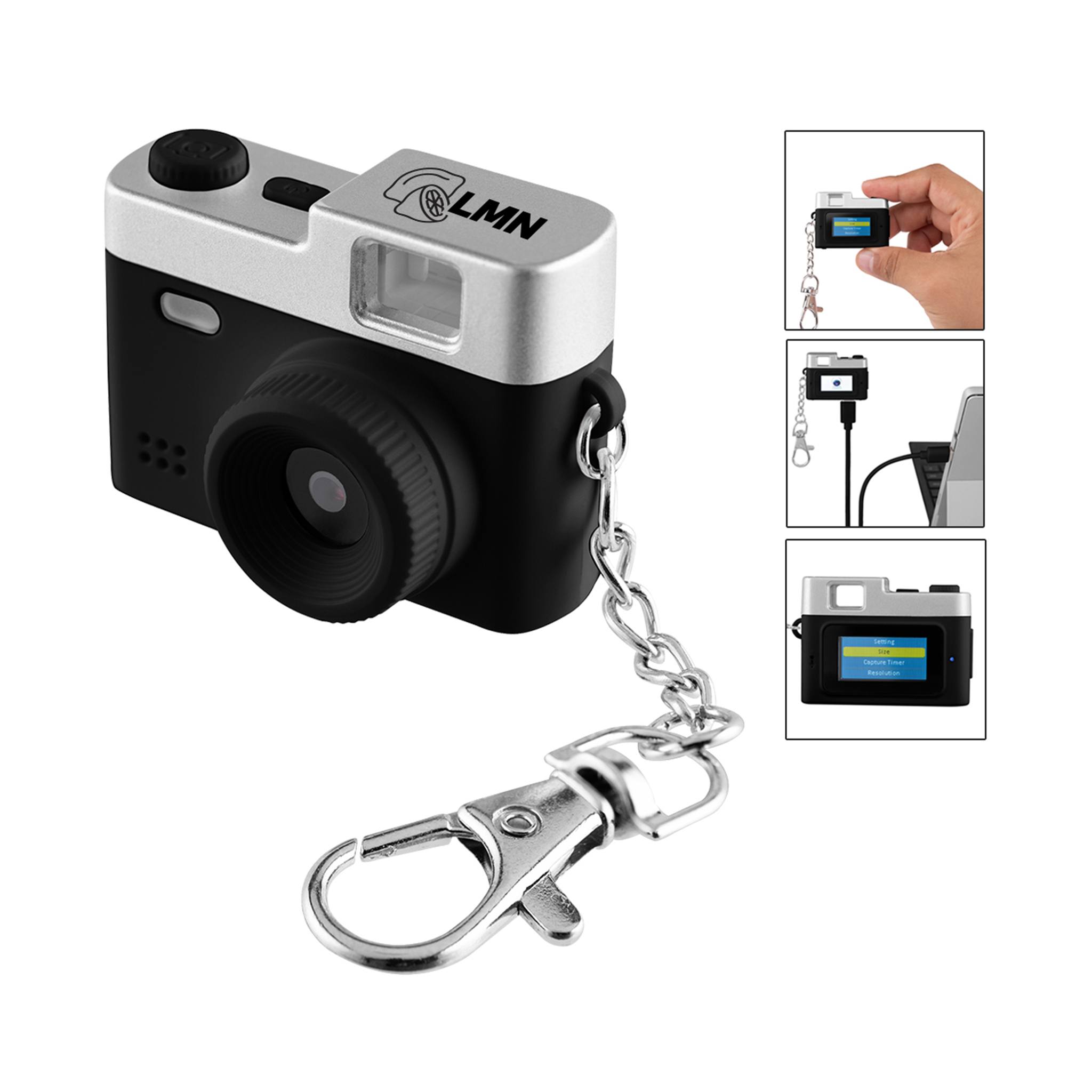 Mini Digital Camera Keychain  Imprinted with Logo (Q340532)
