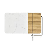 Marble Acacia Cheese Board With Cheese Slicer (Q341532)