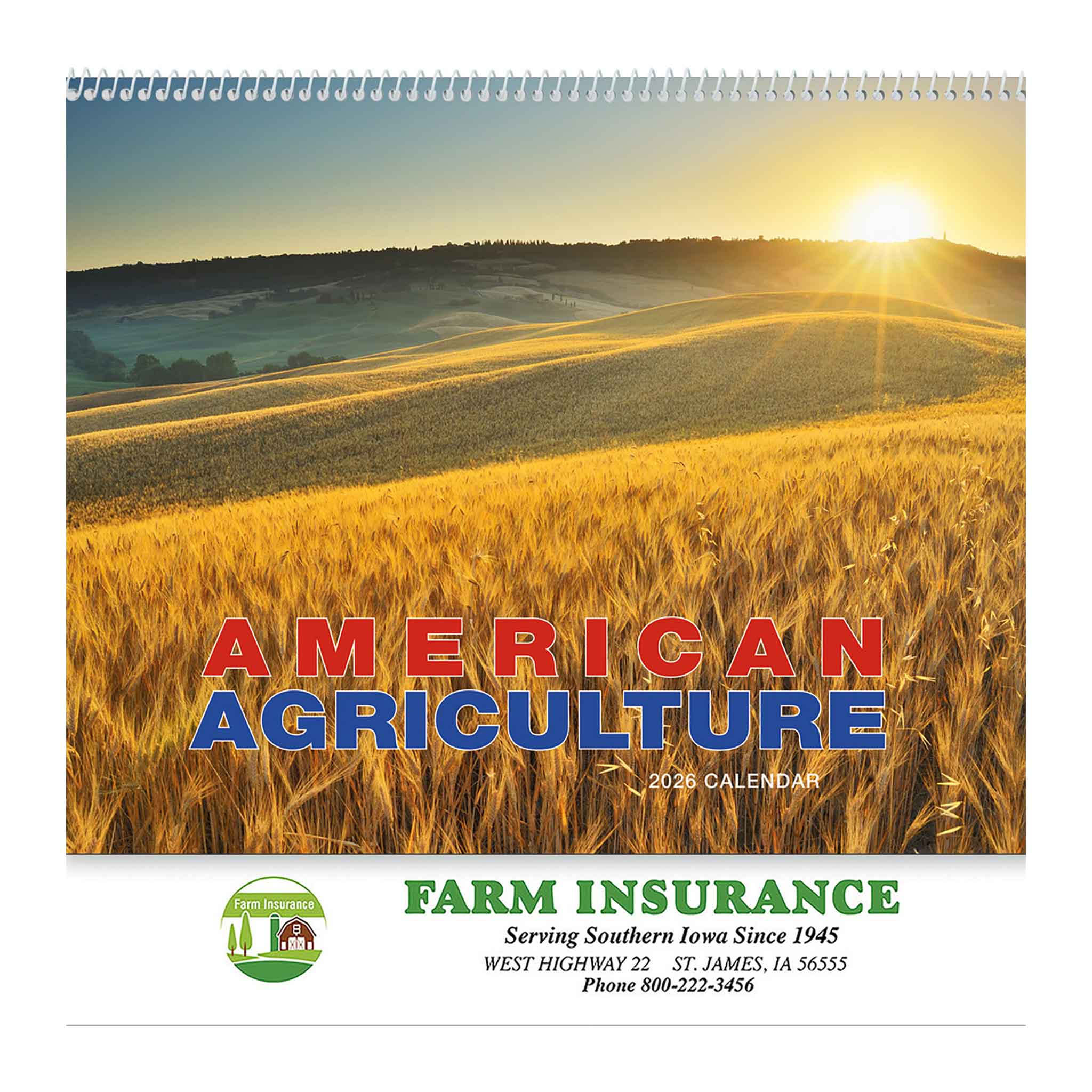 American Agriculture Wall Calendars - Spiral (Q342011)