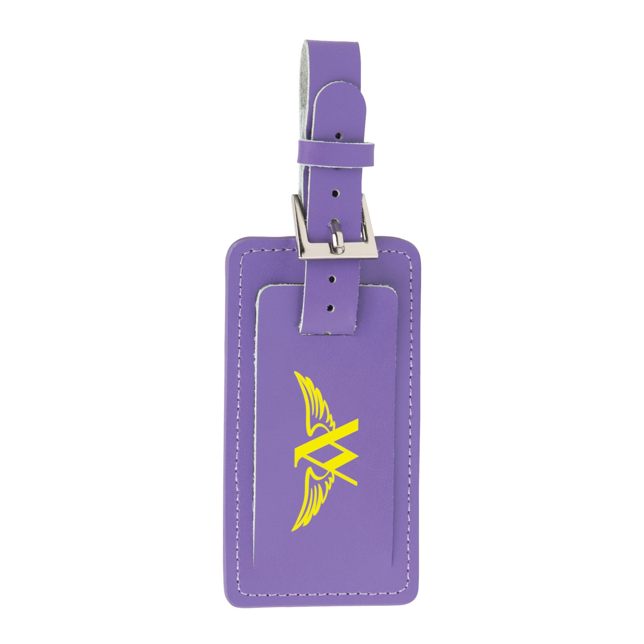 Leather Luggage Tag  Imprinted with Logo (Q342311)