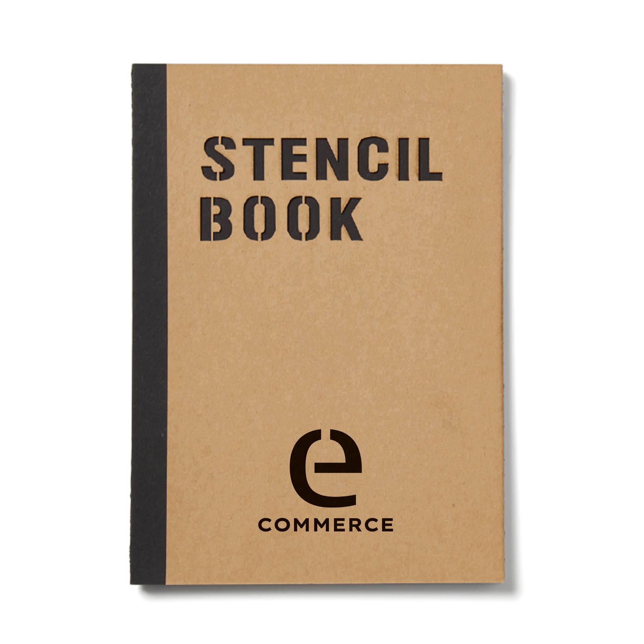 5.75 x 8.25 Inch Stencil Book  Imprinted with Logo (Q343432)