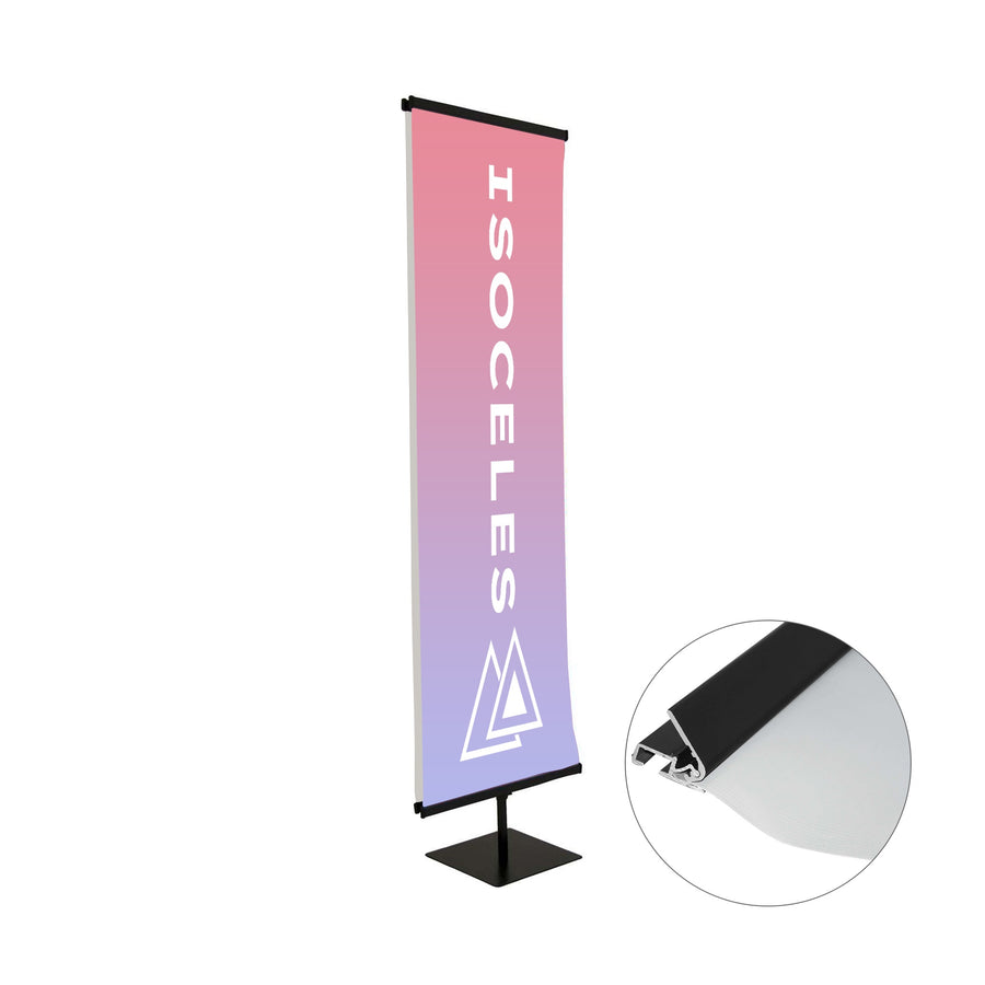 24" Everyday Snap Rail Banner Display Double-Sided Kit (Q344222)
