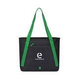 Repeat Recycled Poly Tote - Green  Imprinted with Logo (Q344822)