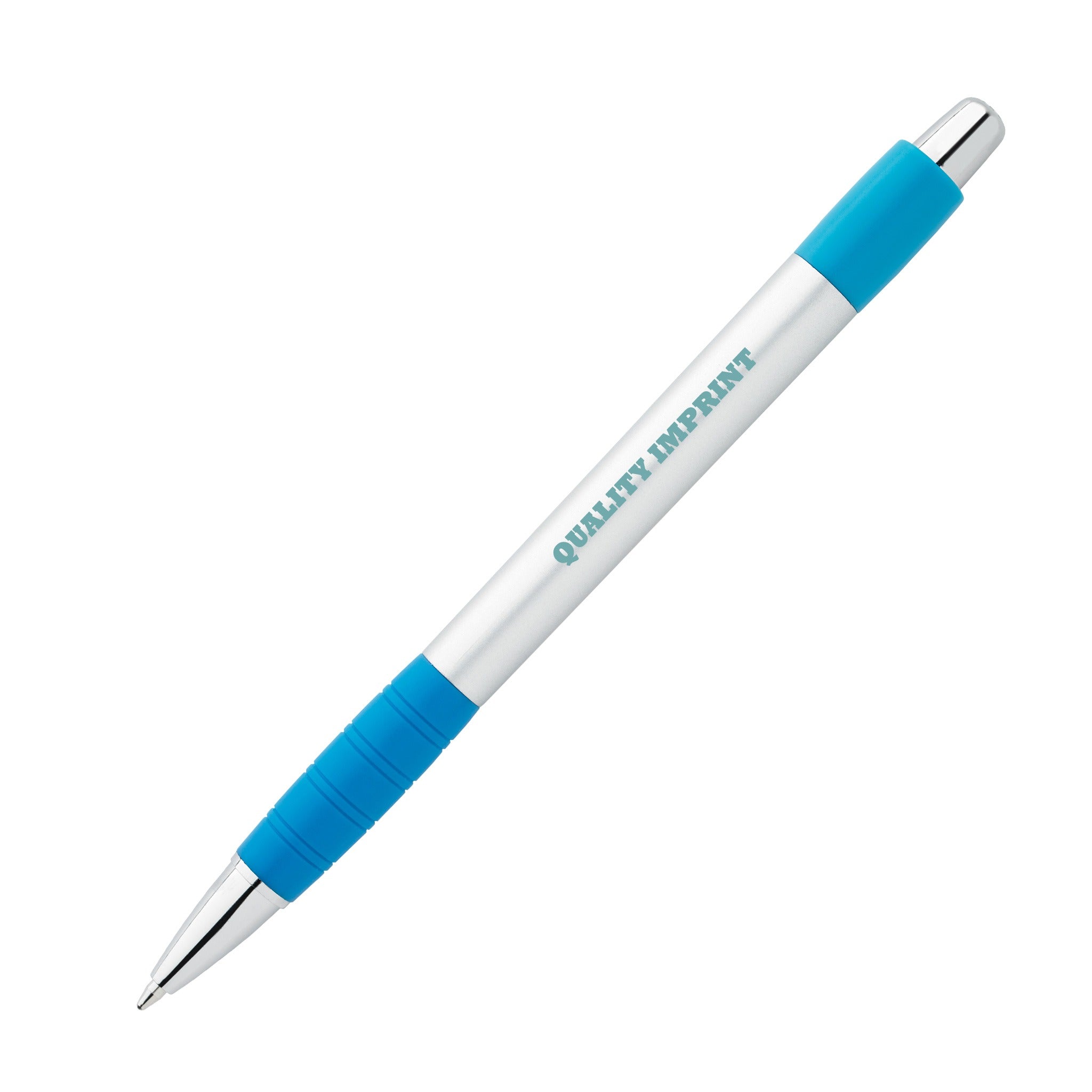 Plunger-Action Silver Element Pen  Imprinted with Logo (Q346311)
