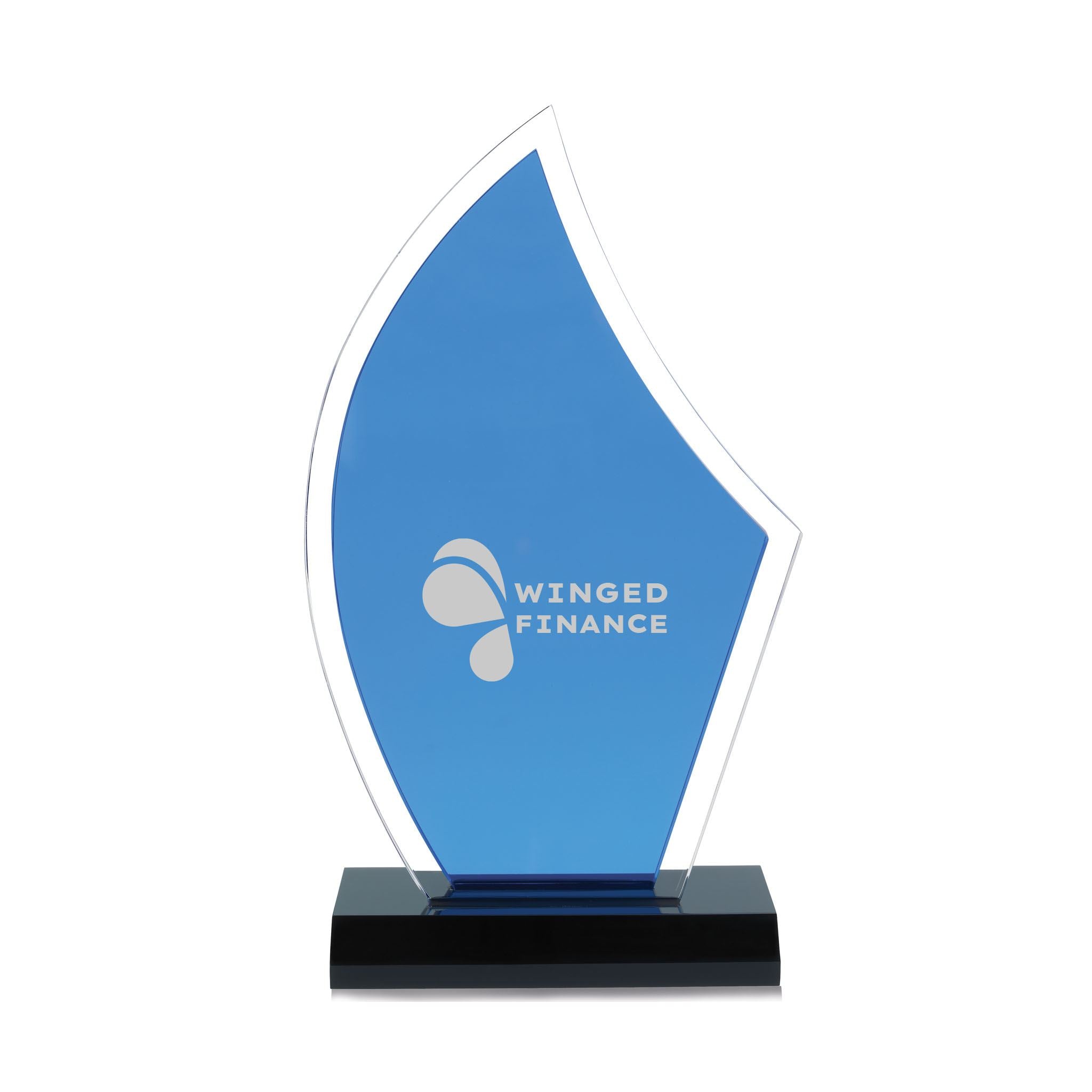 Acrylic Sailboat Accent Award  Imprinted with Logo (Q346611)