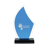Acrylic Sailboat Accent Award  Imprinted with Logo (Q346611)