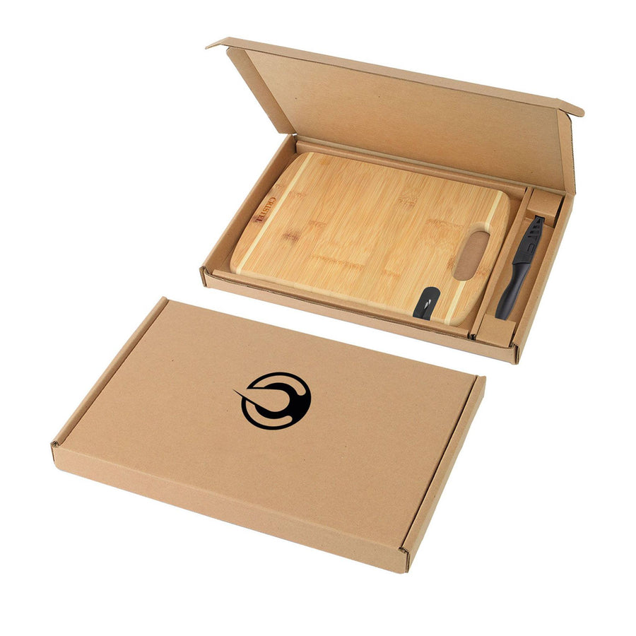 Bamboo Sharpen-It™ Cutting Board Gift Box Set (Q347322)