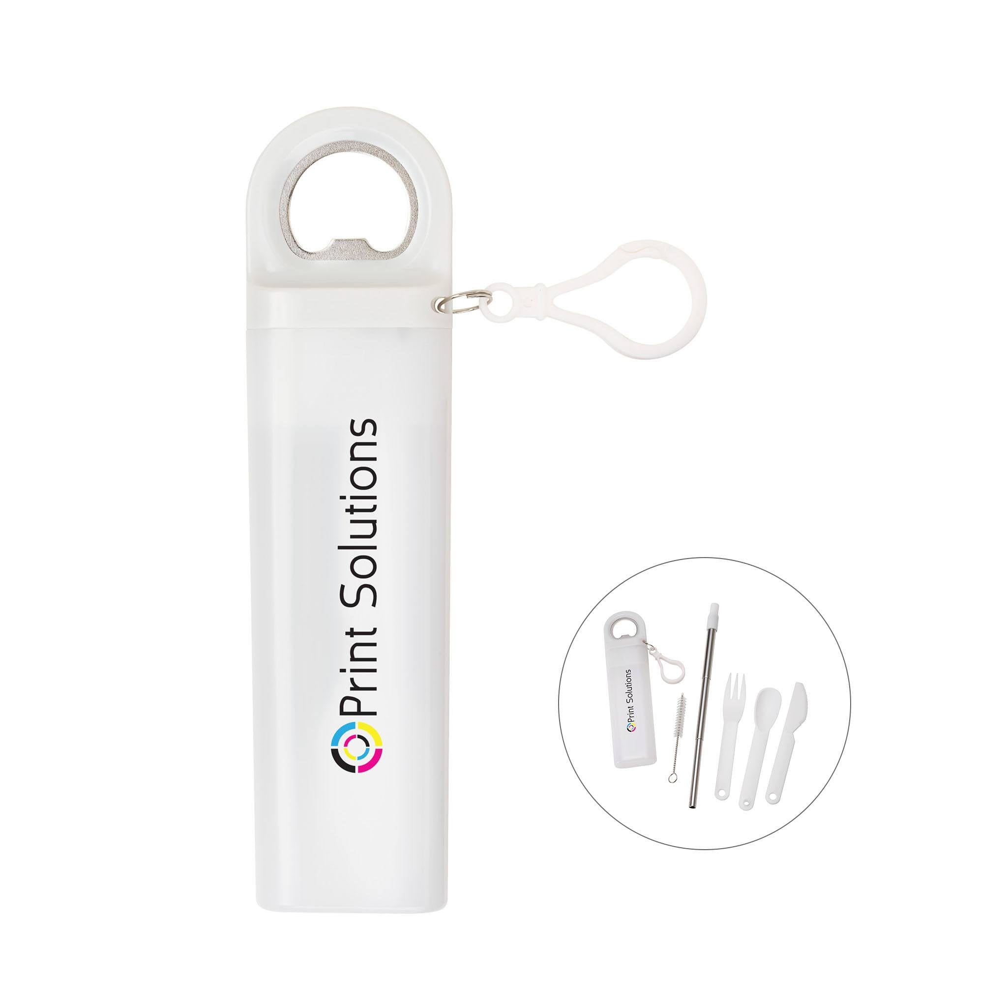Griffith 3-in-1 Metal Straw  Imprinted with Logo (Q348322)