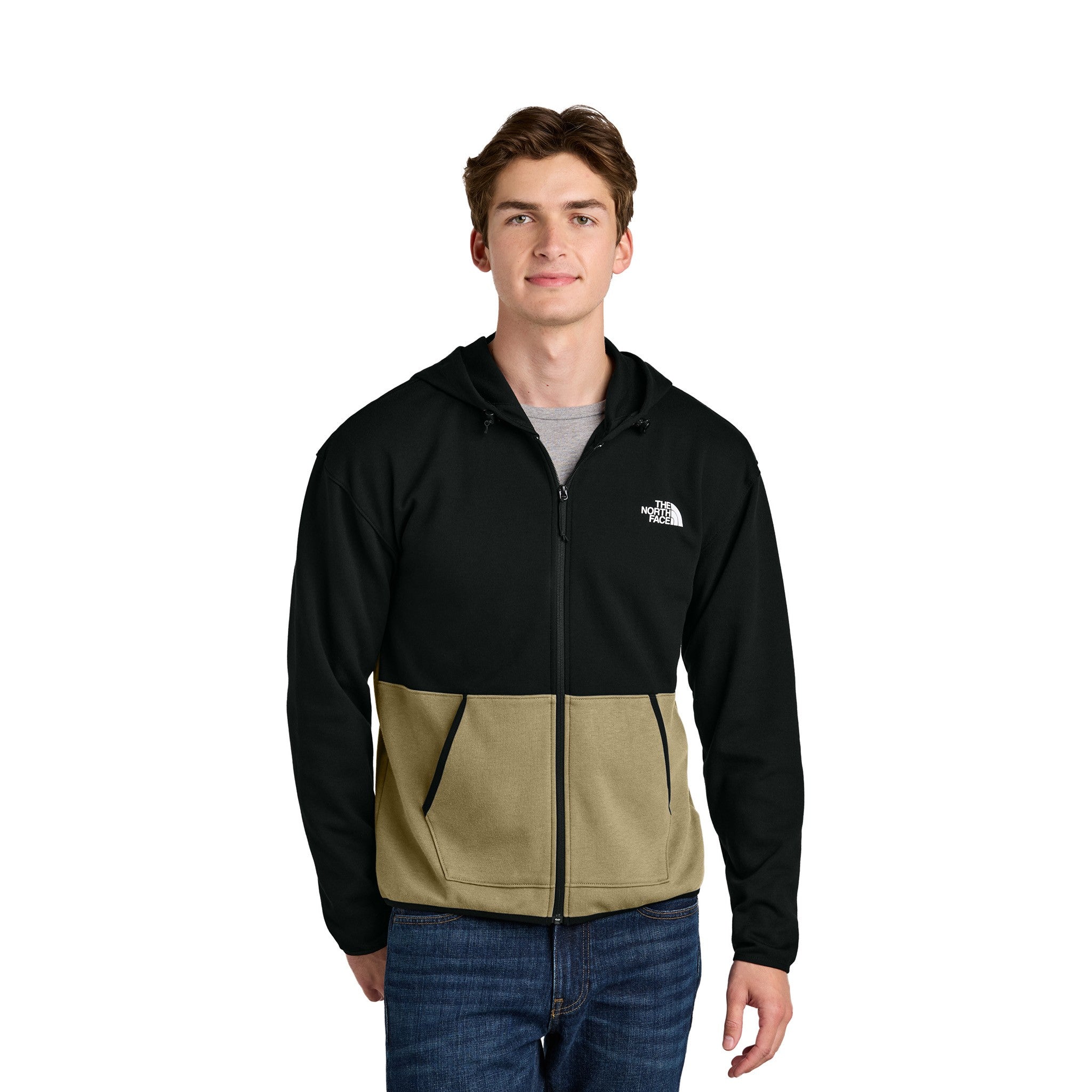 The North Face® Double-Knit Full-Zip Hoodie  Imprinted with Logo (Q348332)