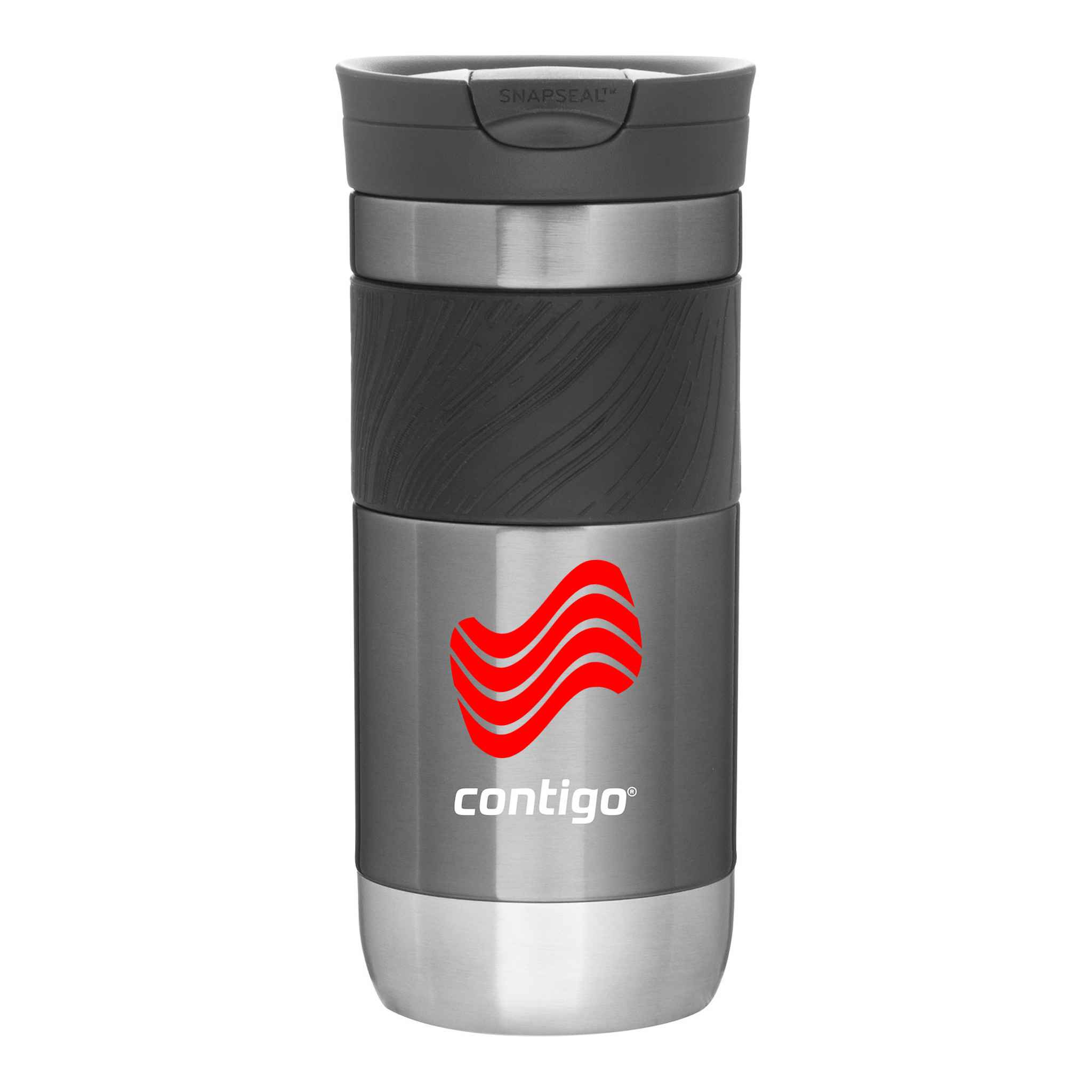 Contigo Byron 2.0 - 16 Oz Gun Metal Tumbler  Imprinted with Logo (Q349111)