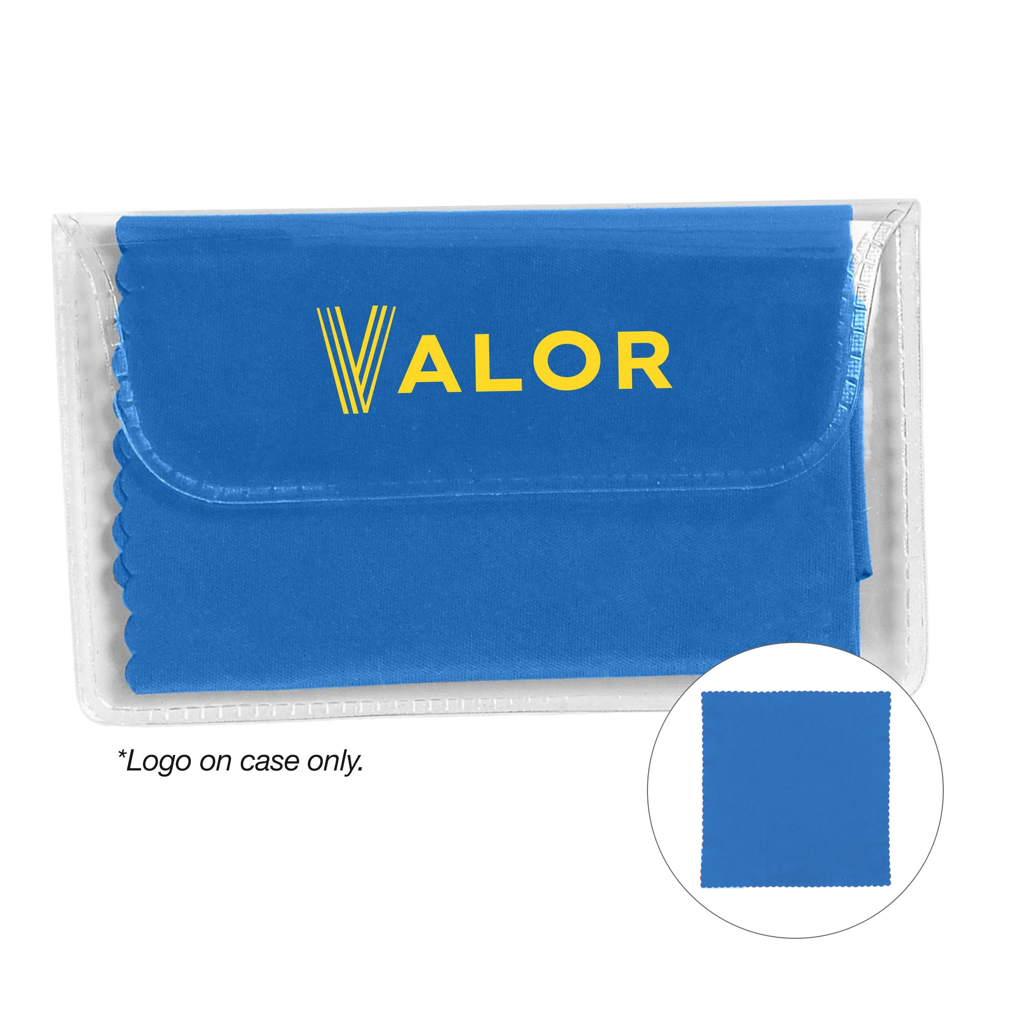 220 Gram Microfiber Cleaning Cloth In Case  Imprinted with Logo (Q349311)